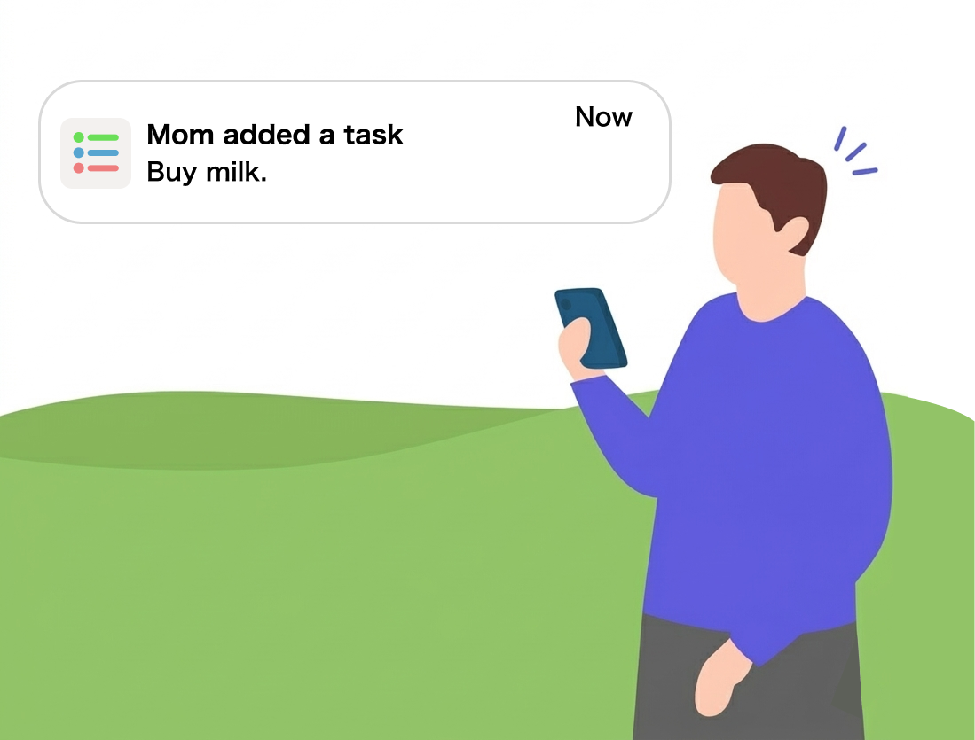 Push notification reminder on iPhone
